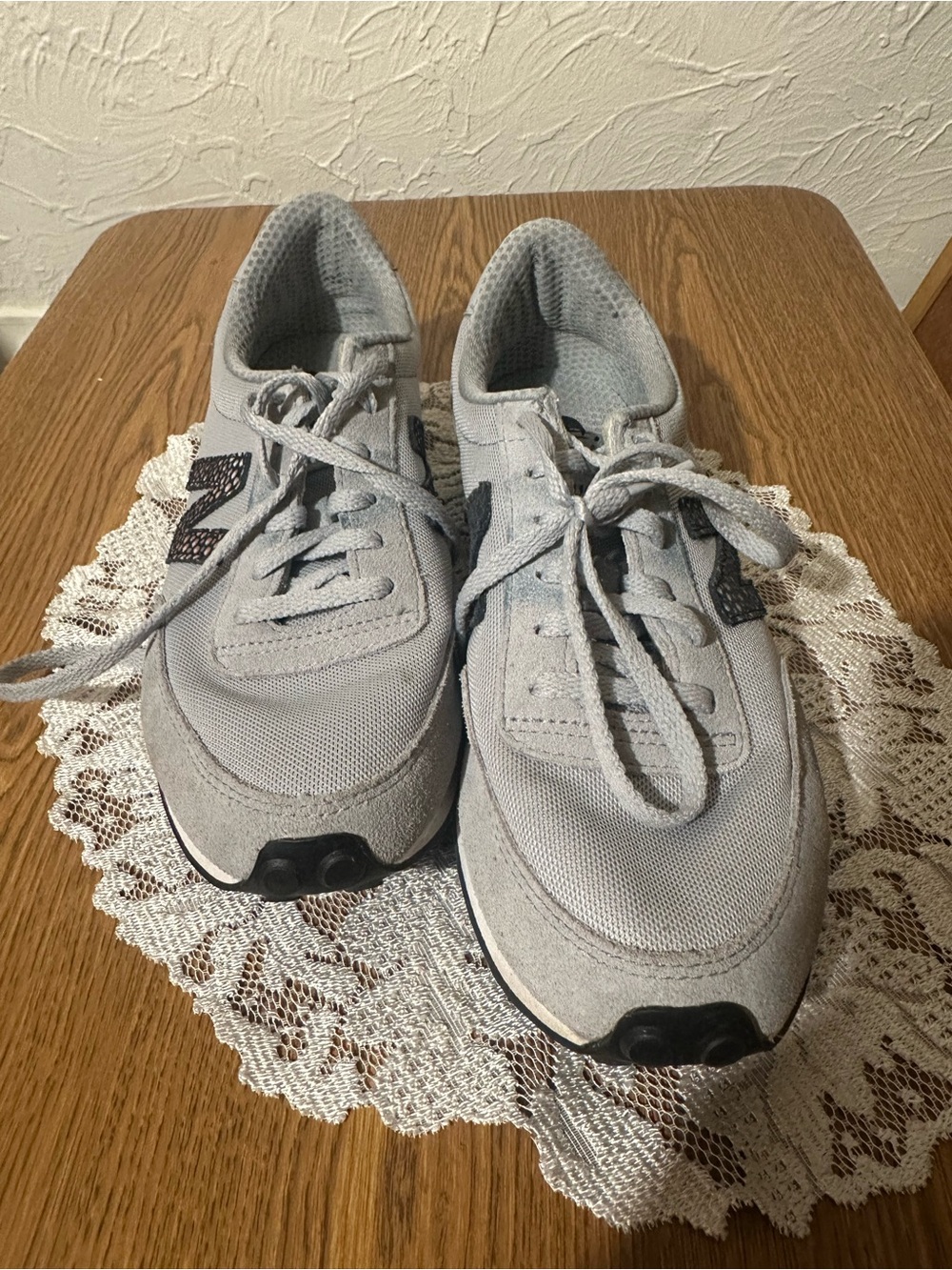 New Balance 410 Gray Lace-Up Sneakers